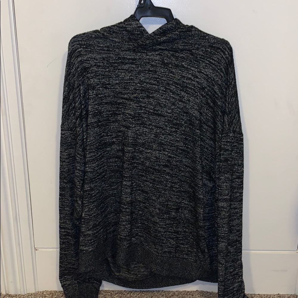 Gap Grey/Black Hooded Sweater